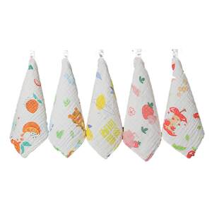 
Jialiya baby saliva towel newborn pure cotton super soft small square towel baby special face towel children's gauze towel