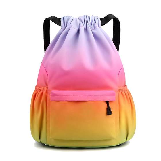 Strap pockets, backpacks, large capacity travel bags, sports and leisure travel bags, lightweight drawstring bags, men's and women's backpacks, students
