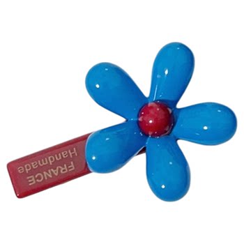 
Heart-warming at first sight ~ blue flower hairpin for women
