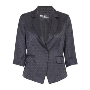 
Wandian summer black short suit three-quarter sleeve jacket 1242Q01RS1