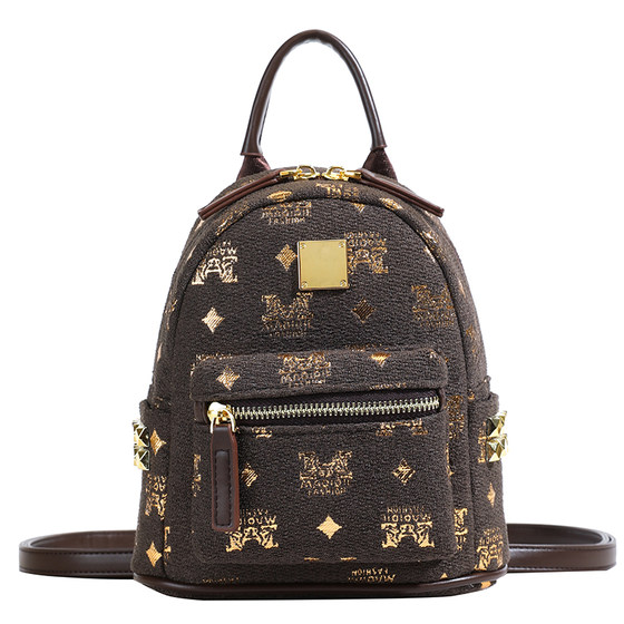 
Printed 2025 new backpack for women fashion casual travel spring and summer high-end niche trendy small backpack