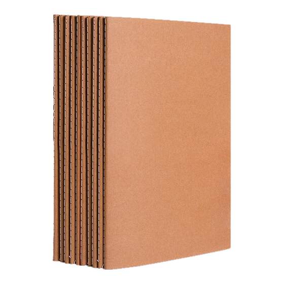 
Kraft paper notebook thickened b5 horizontal line notebook notepad a4 line notebook a5 high school student junior high school student special homework book white paper draft blank inner page exercise book record book soft surface copy