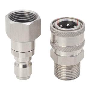 
High pressure water gun stainless steel bearing anti-winding rotary fast joint car washer suitable for Greenfield Elijiepus