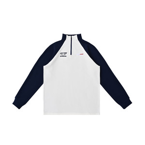 
ANDTIME polar fleece spliced half-zip long-sleeved sports outdoor warm sweatshirt training running fitness jacket