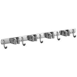 304 stainless steel mop hook wall-mounted clip buckle row