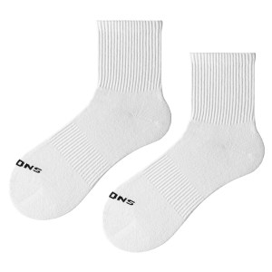 
Zimo socks men's shea butter 7A antibacterial and deodorant youth summer thin sports mid-tube pure cotton yarn stockings white