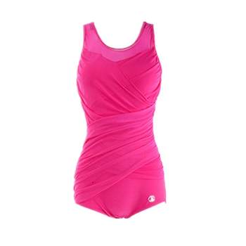 Conjusational swimsuit ladies conservative small chest gathered large size
