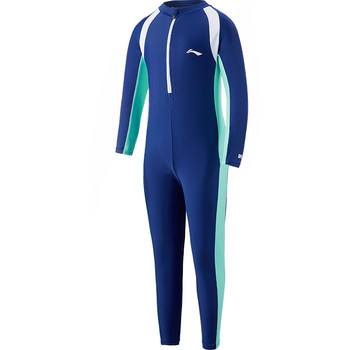 Li Ning children's thermal long-sleeved swimsuit boys' one-piece