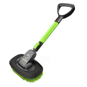 Green field car wash brush, three section telescopic mop, car brush tool, detachable Schneider car brush, brush cleaning tool