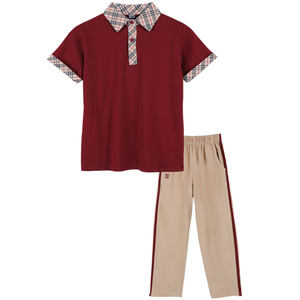 
Zhuhai Xiangzhou Primary School Uniform Summer Short Sleeve T-shirt Shorts Ice-Cool Pure Cotton Men and Women Long Sleeve Spring and Autumn