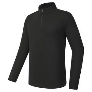 
FILA official men's knitted long-sleeved top 2026 spring new outdoor sports basic half-zip long T