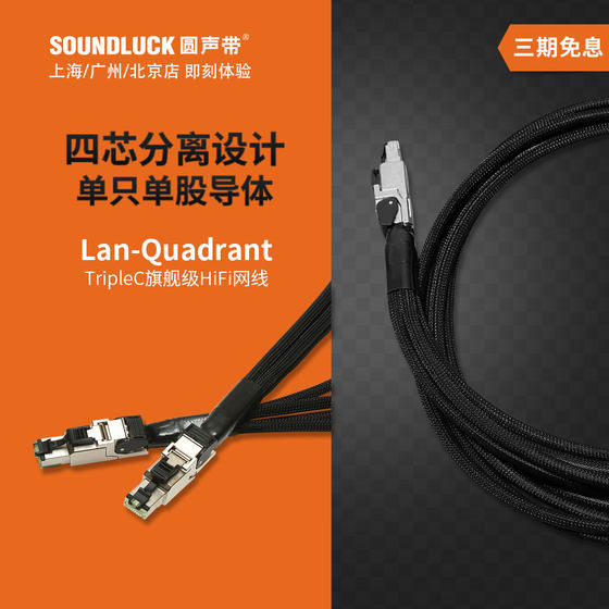 Acoustic Revive/sound artifact LAN-QUADRANT-TripleC flagship HiFi network  cable round vocal cord