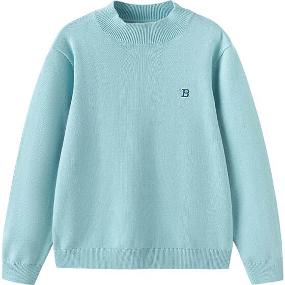 
Balabala children's knitted sweaters for boys and girls baby sweaters autumn and winter new children's wear pullover bottoming shirt thick