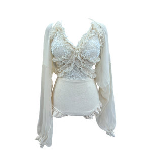 
[Dream Flowers] Women's 2025 hit high-end long-sleeved one-piece belly-covering slimming two-piece hot spring swimsuit set