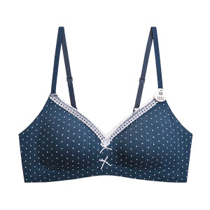 
Thin lace floral underwear for women's small breasts gathered and breathable without steel rings to collect the secondary breasts and prevent sagging girls' bra