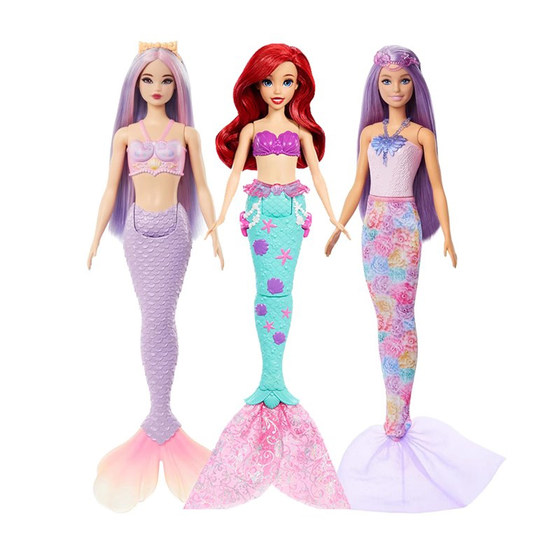
barbie barbie doll disney ariel mermaid princess color changing girl dress up doll gift