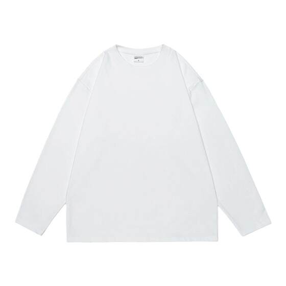 
GOGOSOON men's pure cotton bottoming shirt with long-sleeved T-shirt top spring and autumn new heavyweight high-end American style