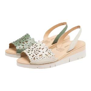 Gemai leather open-toed sandals for women in summer comfortable and casual thick-soled heel hollow breathable single shoes for women fashion women shoes