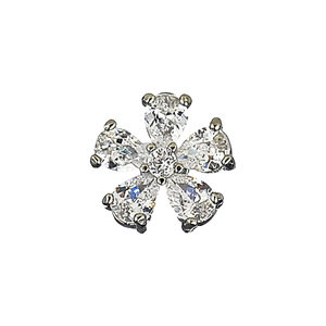 358 mini small buckle needle flash diamond vermiculite flower fixed clothes unprecedented neckline to prevent light small brooch
