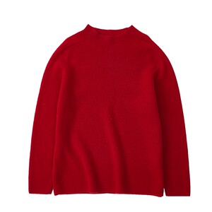 
Q21 children's cashmere sweater boys and girls baby round neck base knit sweater warm top parent-child autumn and winter clothing