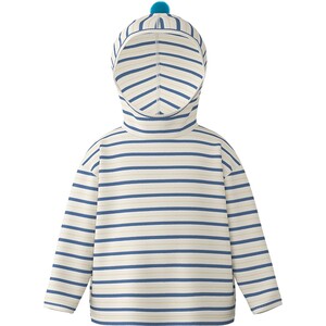 
[Bobo] Papa autumn new product children's striped base shirt long-sleeved T-shirt for boys and girls hooded moisture and breathable