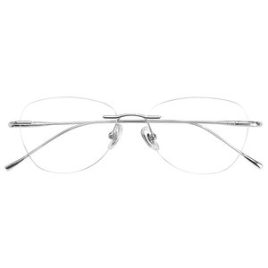 
Frameless glasses for women with high-end sense myopia can be matched with anti-blue light ultra-light pure titanium high intelligence frame