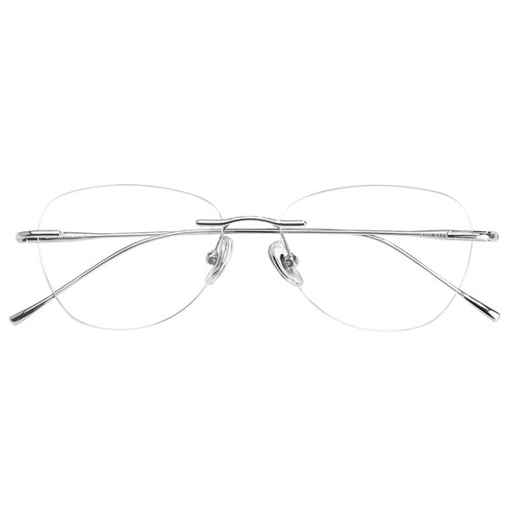 
Frameless glasses for women with high-end sense myopia can be matched with anti-blue light ultra-light pure titanium high intelligence frame