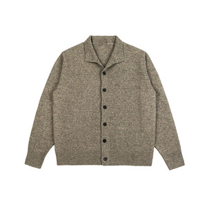 
Half turtleneck buttoned cardigan sweater for boys 2026 new spring and autumn wool top casual knitted jacket for men