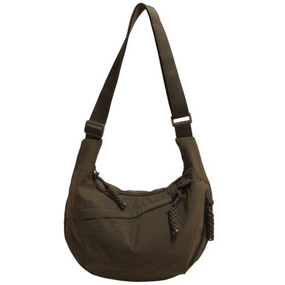 Crossbody bag women's bag 2025 new dumpling bag women's large capacity bag women commuting one-shoulder sports versatile dumpling bag women