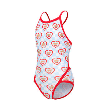 
Haosha girls swimsuit one-piece triangle hosa girls bear professional racing training competition swimming pool swimsuit