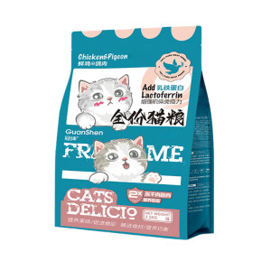 
Guan Shen full-price full-stage cat food, chicken and pigeon meat, freeze-dried ten-piece adult cat and kitten general nutritional long-meat cat staple food