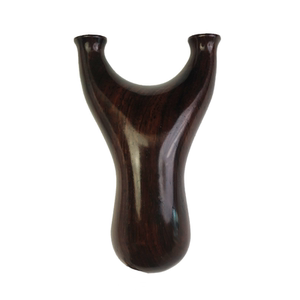 
Submersible material, ebony solid wood big fat flying tiger with rope style flat leather bomb rack