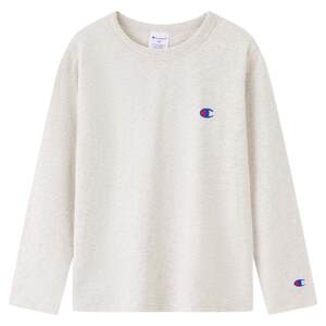 
Champion children's clothing spring new solid color simple round neck long-sleeved T-shirt for men, women and children