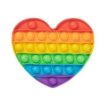 Children's rainbow press decompression artifact pinch music boys and girls finger press decompression board baby educational toys