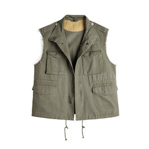 
Madden workwear American retro multi-pocket M65 modified tactical vest pure cotton waistcoat sleeveless vest men's autumn