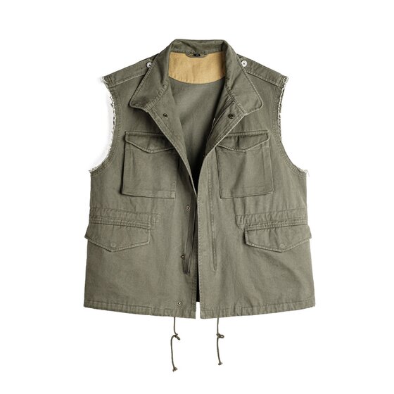 
Madden workwear American retro multi-pocket M65 modified tactical vest pure cotton waistcoat sleeveless vest men's autumn