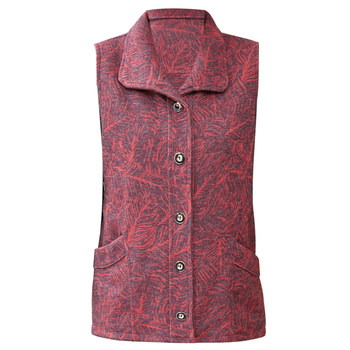 Mother's Spring and Autumn Fashionable Vest Lapel Coat Vest