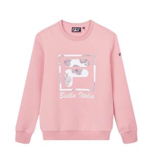 
FILA Fila Sports Sweatshirt for Women Autumn Casual Print Long Sleeve Base T-shirt Top Round Neck Pullover
