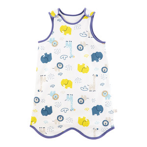 
Happy Bear Baby Nightgown Sleeping Bag Baby Boy Vest Women's Nightgown Anti-Kick Quilt Thin Double Layer Cotton