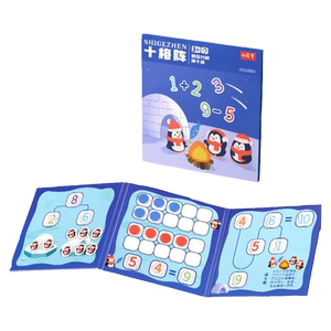 
Magnetic double-sided double-color ten-grid array mathematics teaching aids kindergarten early education enlightenment toys number decomposition ten-grid array magnetic force patch ten method within 20 mathematical thinking training addition and subtraction artifact