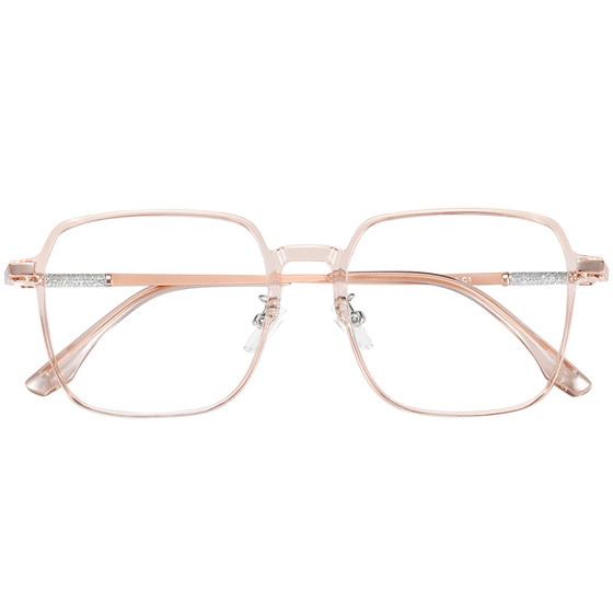 
Kagamine glasses frames for women can be equipped with degree myopia anti-blue light transparent large frame cold tea plain eyeglass frames for men