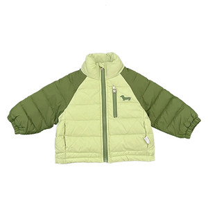 
Boys' Winter Contrast Color Jacket Set, Baby Boy's Cool Casual Warm Down Jacket, Baby's Versatile Fashion Pants