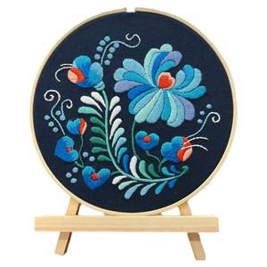 
Flowers and plants are not poked and embroidered and hanging paintings. Hand-made embroidery DIY material package. Lu embroidery cross-border Amazon English needlework kit