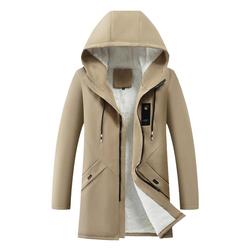Autumn And Winter Thickened Velvet Mid-length Men's Casual Loose Coat Jacket Trendy Ins Versatile Trendy Men's Outdoor Windbreaker