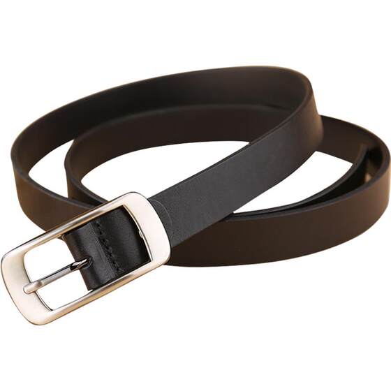Belt female leather pure head layer cowhide casual black jeans banded diverse belt with skirt ins skirt ins