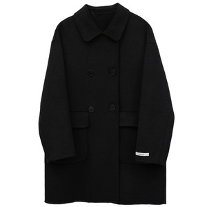 
Aijutu retro sheep wool double-sided woolen coat 2025 winter new women's mid-length woolen coat