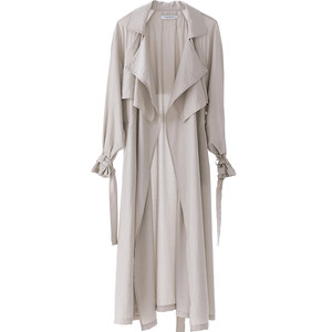 
CR windbreaker jacket for women's sun protection new women's coat British style beautiful high-end silver gray spring and autumn women's thin model