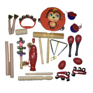 Olff Musical Instrument Children's Triangle Iron Combination Campaign Kindergarten Music Lesson Textbook Enlightenment Early Early Education Toys
