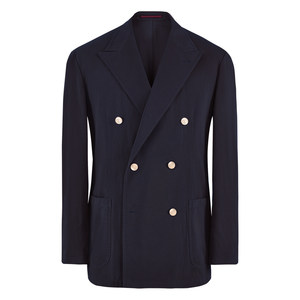 
[High Quality Xinjiang Cotton] CULTUM Double Breasted Blazer Retro Casual Men's Suit College Style Spring and Summer Jacket