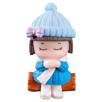 
Micro Landscape Sweater Wishing Couple Blind Box Decoration